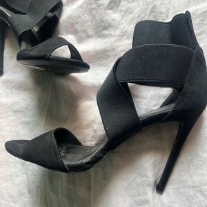 Elegant Black Strappy Heels